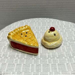 Pie and Ice Cream Salt and Pepper Shakers